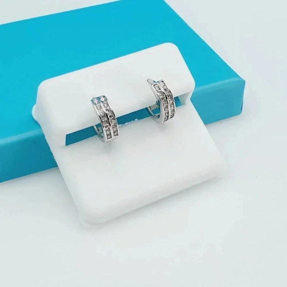 "925 Sterling Silver CZ Beautiful Earrings for Women, 1USPAR4283 - Picture 9 of 11